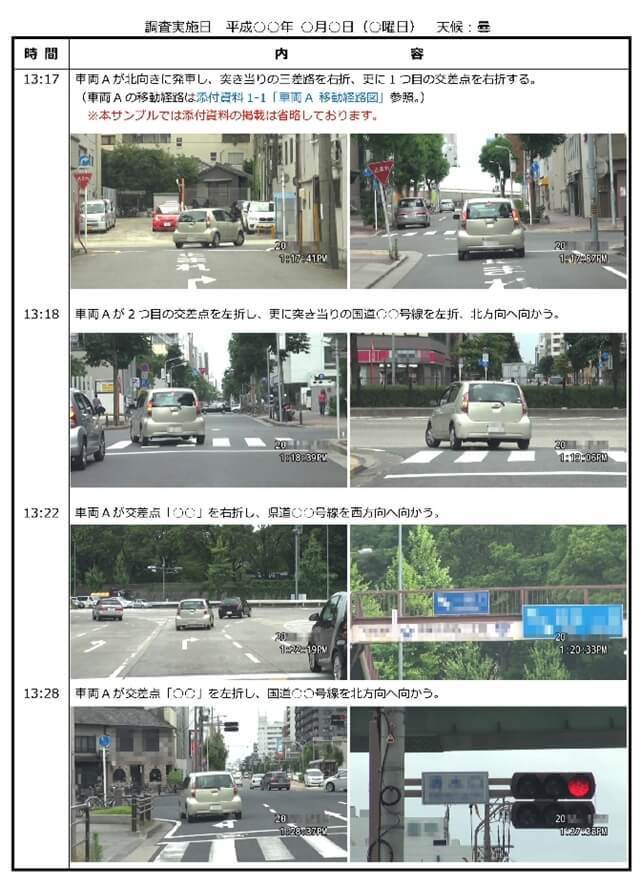 岐阜浮気調査の報告書　２車で走行する.jpg