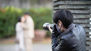 岐阜で浮気調査現場の写真